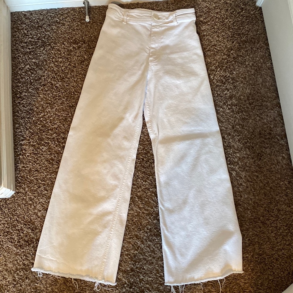 Zara white flare pants!